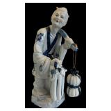 Asian Fisherman Figurine