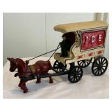 Vintage Cast Iron Ice Truck Toy
