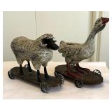 "Hannah" and "Isaac" Figurines by American Chestnut