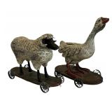 "Hannah" and "Isaac" Figurines by American Chestnut