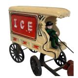 Vintage Cast Iron Ice Truck Toy