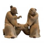 Asian Style Shelf with Miniature Figurines