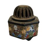 Japanese Moriage Gilded Incense Burner