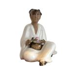 Asian Style Shelf with Miniature Figurines