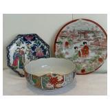 Japanese Plates and Bowl