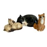 Darling Cat Figurines by Beswick, Royal Doulton and N.S. Gustin