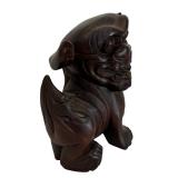 Vintage Carved Foo Dog Guardian Lion Figurine