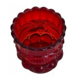 Vintage Mosser Glass Eye Winker Patterned Toothpick Holder