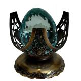 Beautiful Faceted Paperweight with Stand