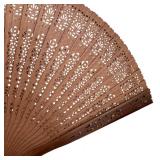 Asian Style Fan and Fisherman Figurine