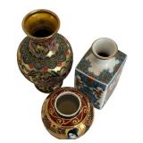 Three Asian Style Vases