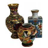 Three Asian Style Vases