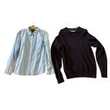 Tommy Hilfiger Navy Sweater and Denim Shirt