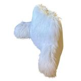 Collection of Throw / Accent Pillows and Fuzzy Backrest