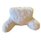 Collection of Throw / Accent Pillows and Fuzzy Backrest