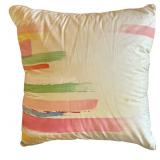 Collection of Throw / Accent Pillows and Fuzzy Backrest