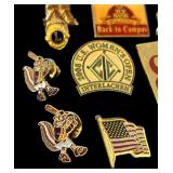 Large Lot of Vintage Lapel Pins
