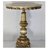 Vintage Hand-Painted Hollywood Regency Style Accent Table