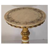 Vintage Hand-Painted Hollywood Regency Style Accent Table