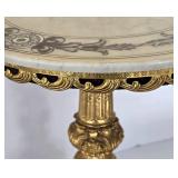 Vintage Hand-Painted Hollywood Regency Style Accent Table