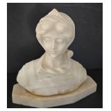 Delicate Soapstone Female Bust
