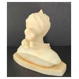 Delicate Soapstone Female Bust