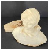 Delicate Soapstone Female Bust