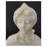 Delicate Soapstone Female Bust