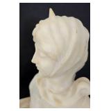 Delicate Soapstone Female Bust