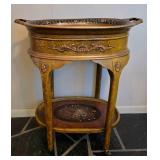 Lovely Vintage Hand-Painted Occasional Table with Serving Tray