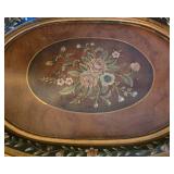 Lovely Vintage Hand-Painted Occasional Table with Serving Tray