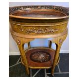 Lovely Vintage Hand-Painted Occasional Table with Serving Tray
