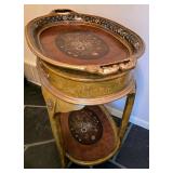 Lovely Vintage Hand-Painted Occasional Table with Serving Tray