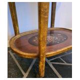 Lovely Vintage Hand-Painted Occasional Table with Serving Tray