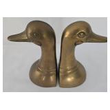 Pair of Vintage Brass Duck Head Bookends