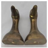 Pair of Vintage Brass Duck Head Bookends
