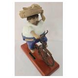 Gorditos de Rodo Padilla Arte Mexicano Figure + Metal Bike Decor