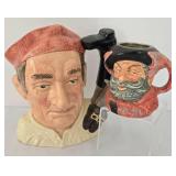Pair of Royal Doulton Toby Mugs including Royal Doulton The Bookmaker Toby Mug