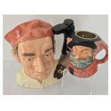 Pair of Royal Doulton Toby Mugs including Royal Doulton The Bookmaker Toby Mug