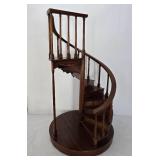 Wooden Spiral Staircase Display Stand