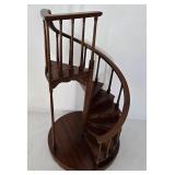 Wooden Spiral Staircase Display Stand