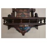 Incredibly Detailed Highly Carved Antique Victorian Wall Shelf