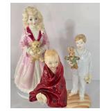 Three Collectible Royal Doulton Figurines including Royal Doulton Figurine This Little Pig