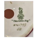 Three Collectible Royal Doulton Figurines including Royal Doulton Figurine This Little Pig