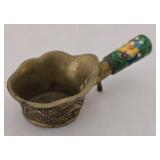 Antique Chinese Silk Iron & Asian Harmony Plaque