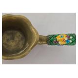 Antique Chinese Silk Iron & Asian Harmony Plaque