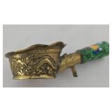 Antique Chinese Silk Iron & Asian Harmony Plaque