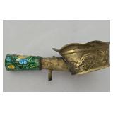 Antique Chinese Silk Iron & Asian Harmony Plaque