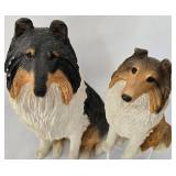 Pair of Sandicast Collie Figures