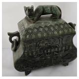 Vintage Chinese Hard Stone Coffer Box